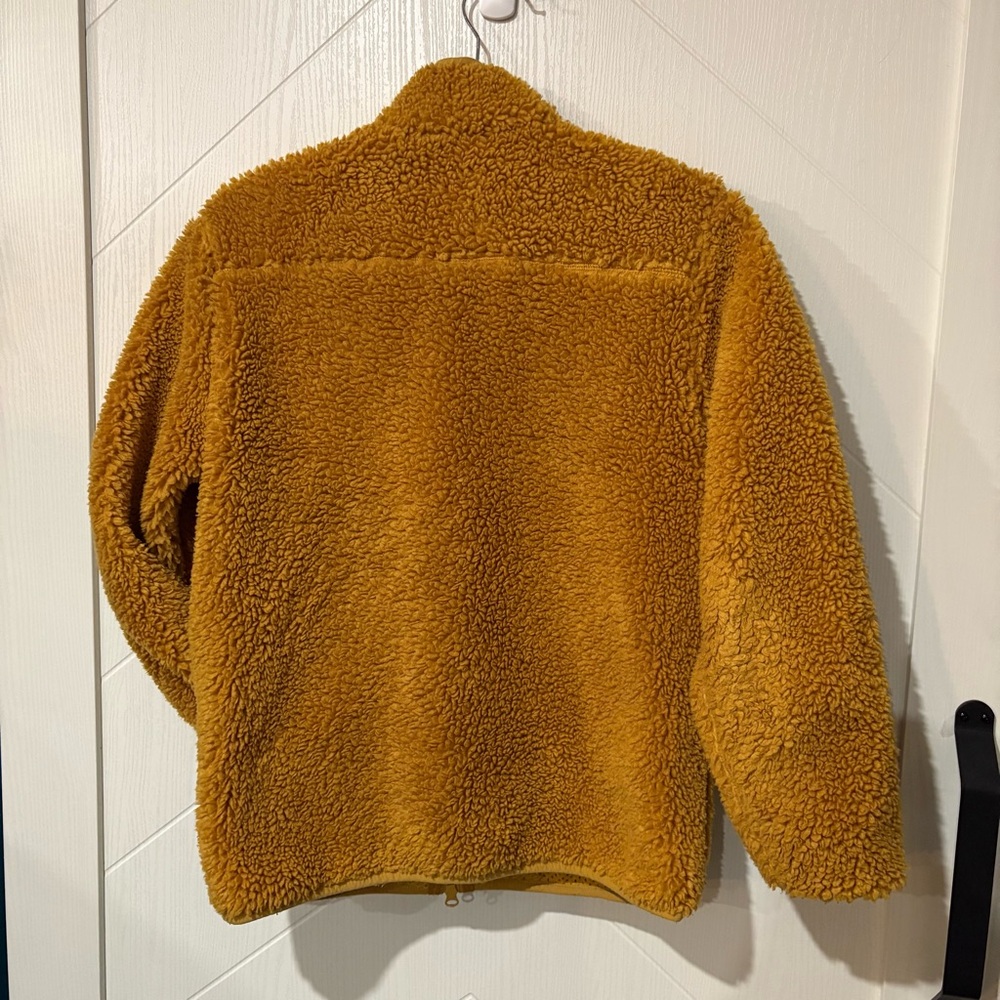 Aritiza TNA XS| Sherpa Zip Up Mustard/ Hiking/ Cozycore /Granola/ Boho - Picture 6 of 8
